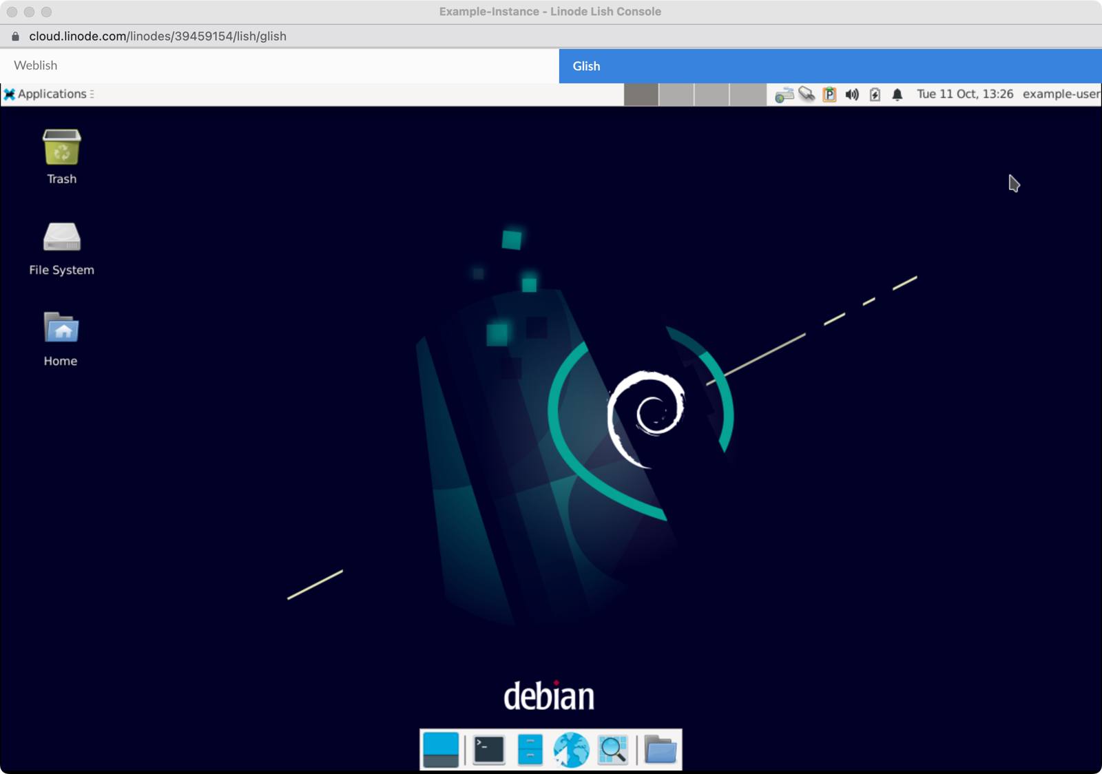 Screenshot of Xfce4 in Glish Screenshot of Xfce4 in Glish